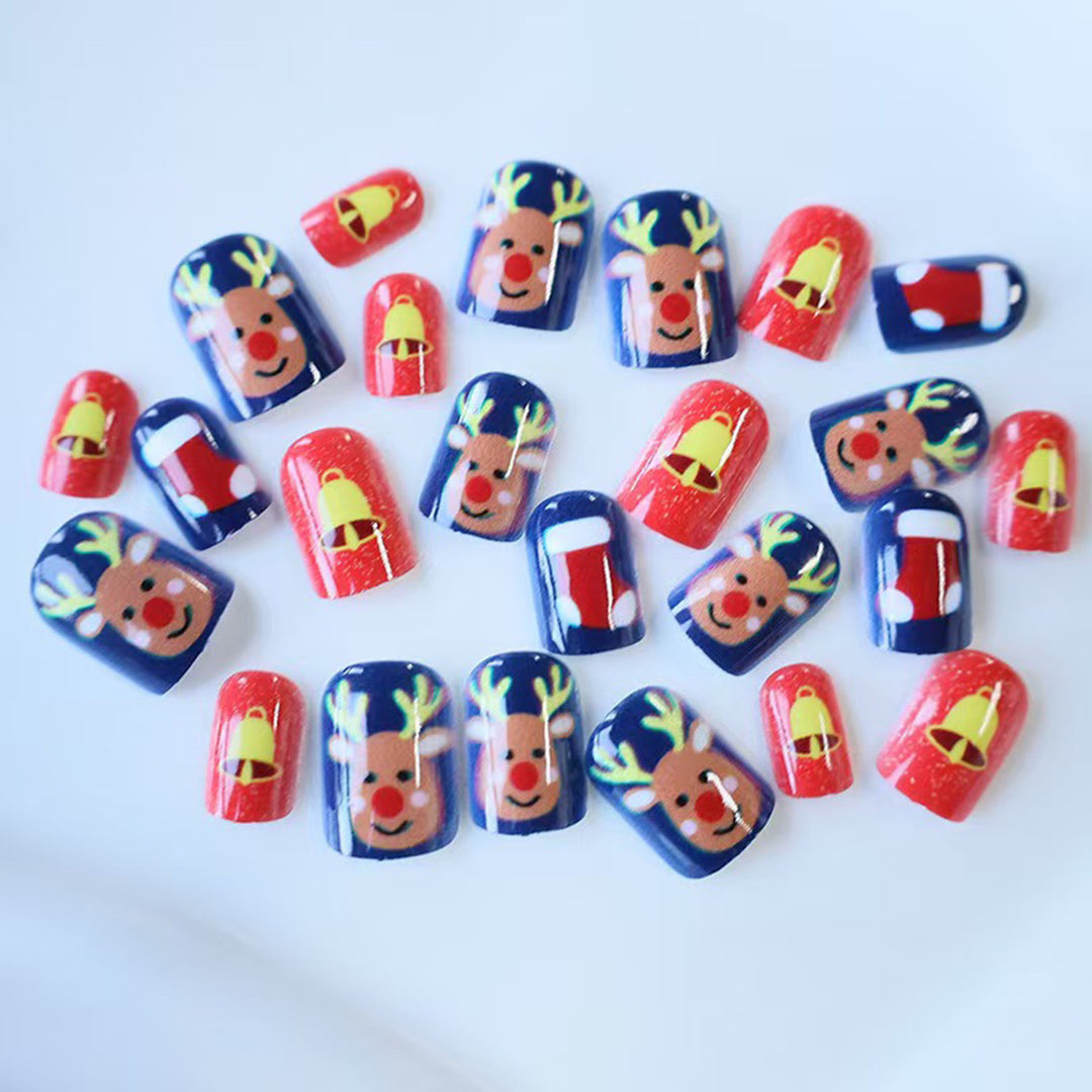 Festive artificial nails with Christmas motifs Kalsten