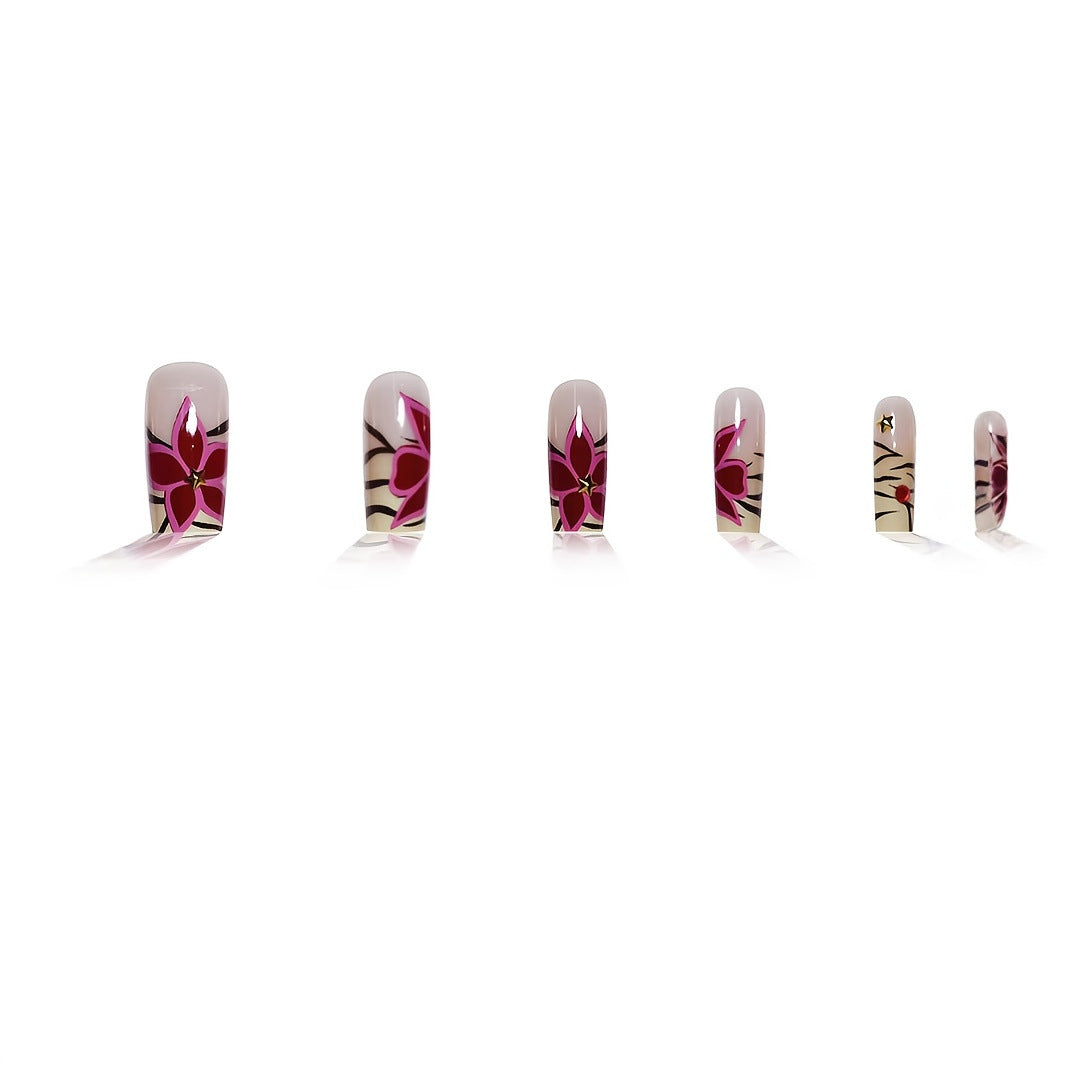 Creative Floral Nail Enhancements Kalsten