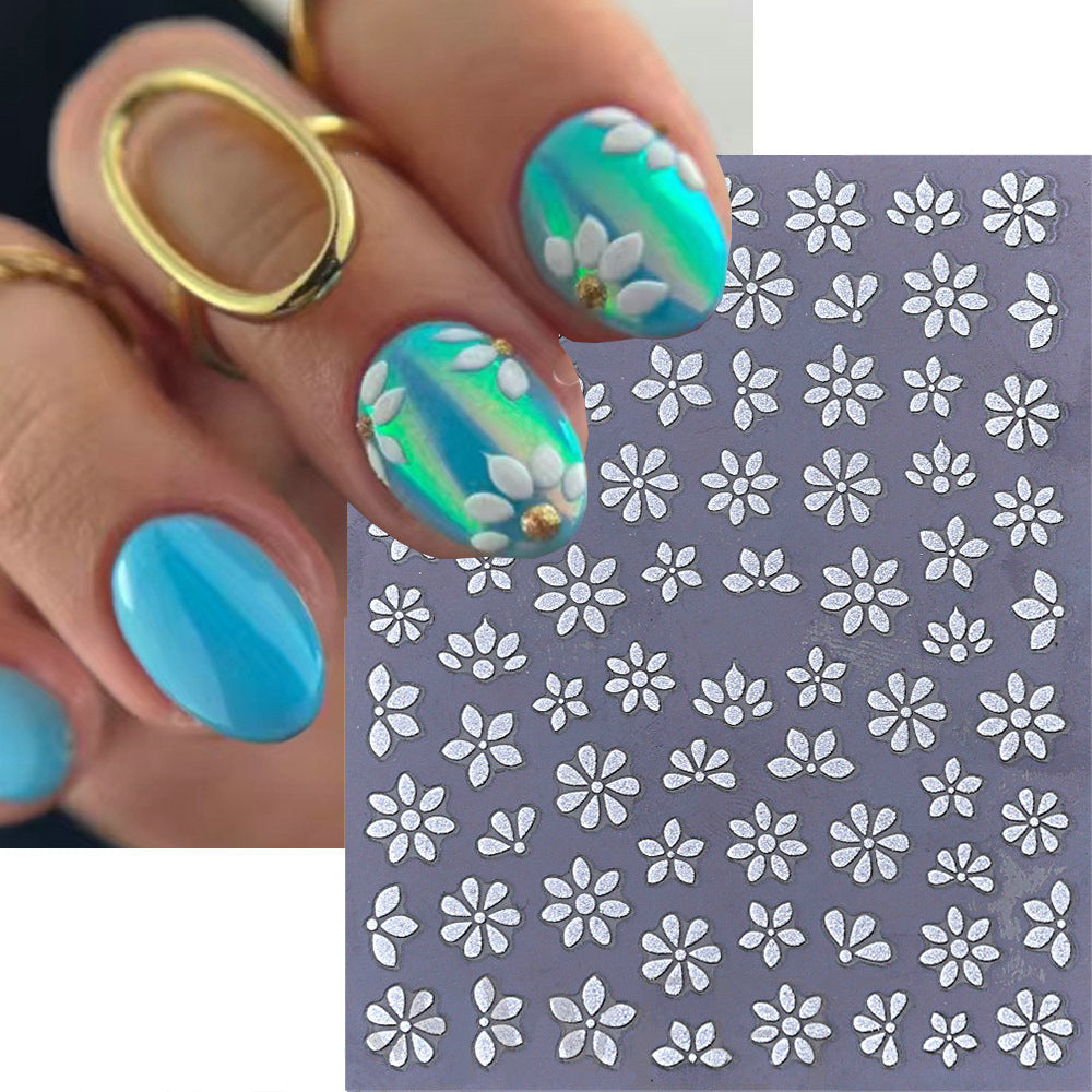 Floral Nail Art Sticker Sheet