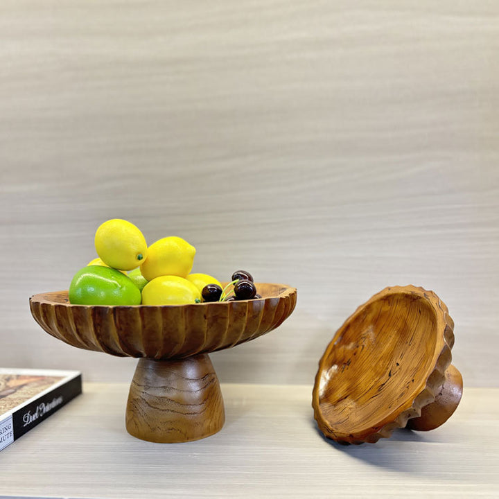 Handcrafted Wooden Decorative Serving Bowl