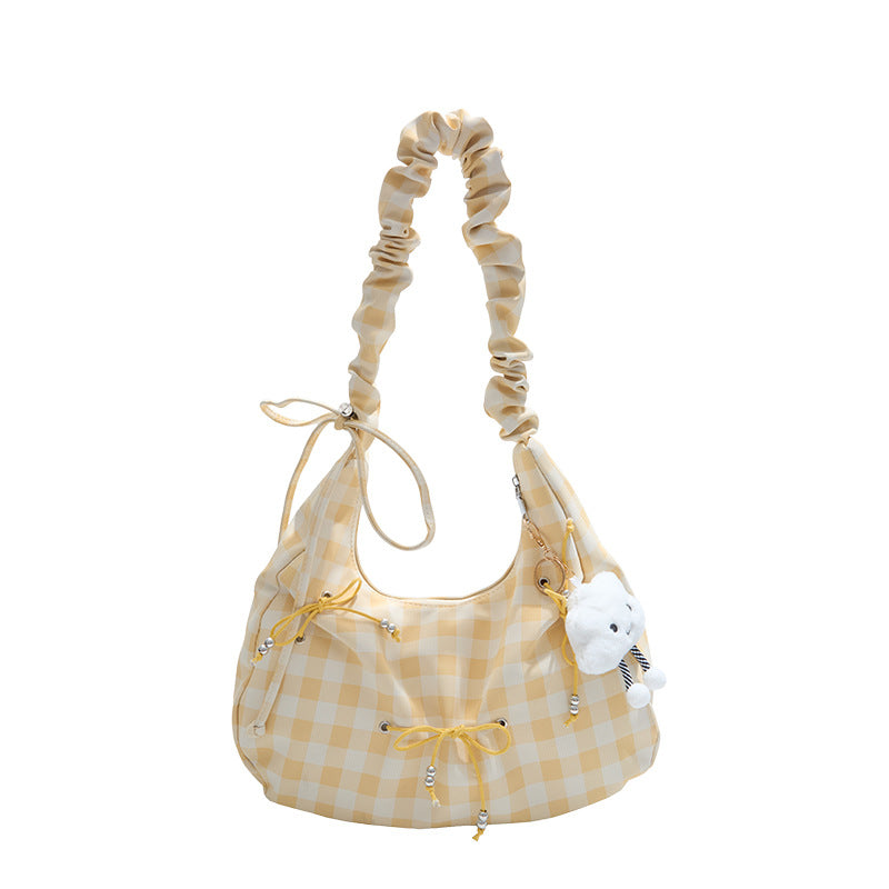 Modern Scrunch Handle Shoulder Bag