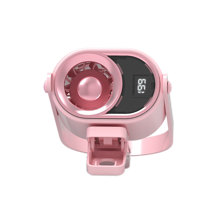 Unisex portable mini fan with LED display Kalsten