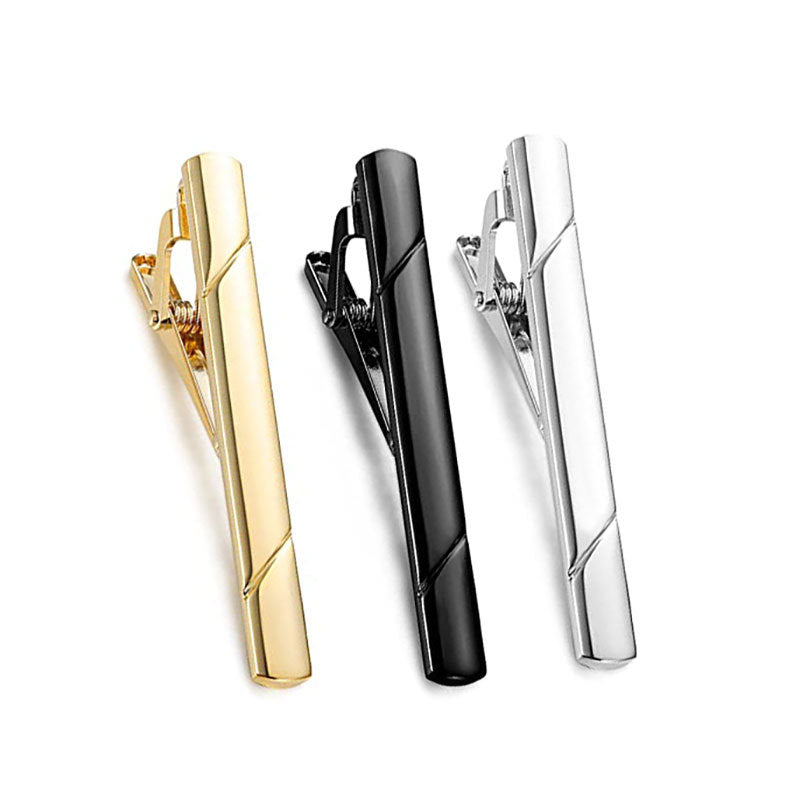 Sleek Metal Tie Clip Set Kalsten