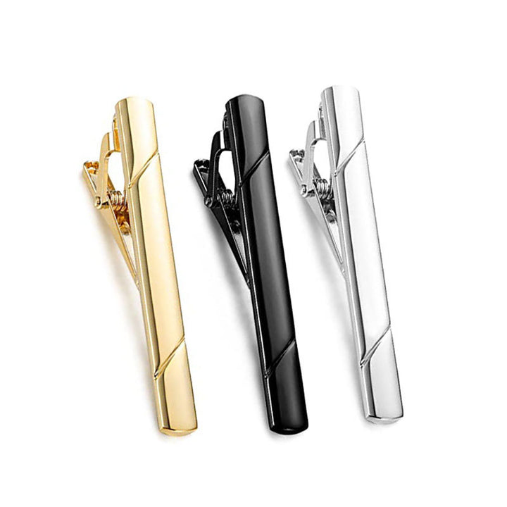 Sleek Metal Tie Clip Set Kalsten