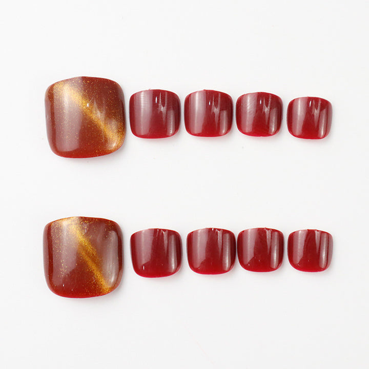Premium Glossy Press-On Toenails Kit Kalsten