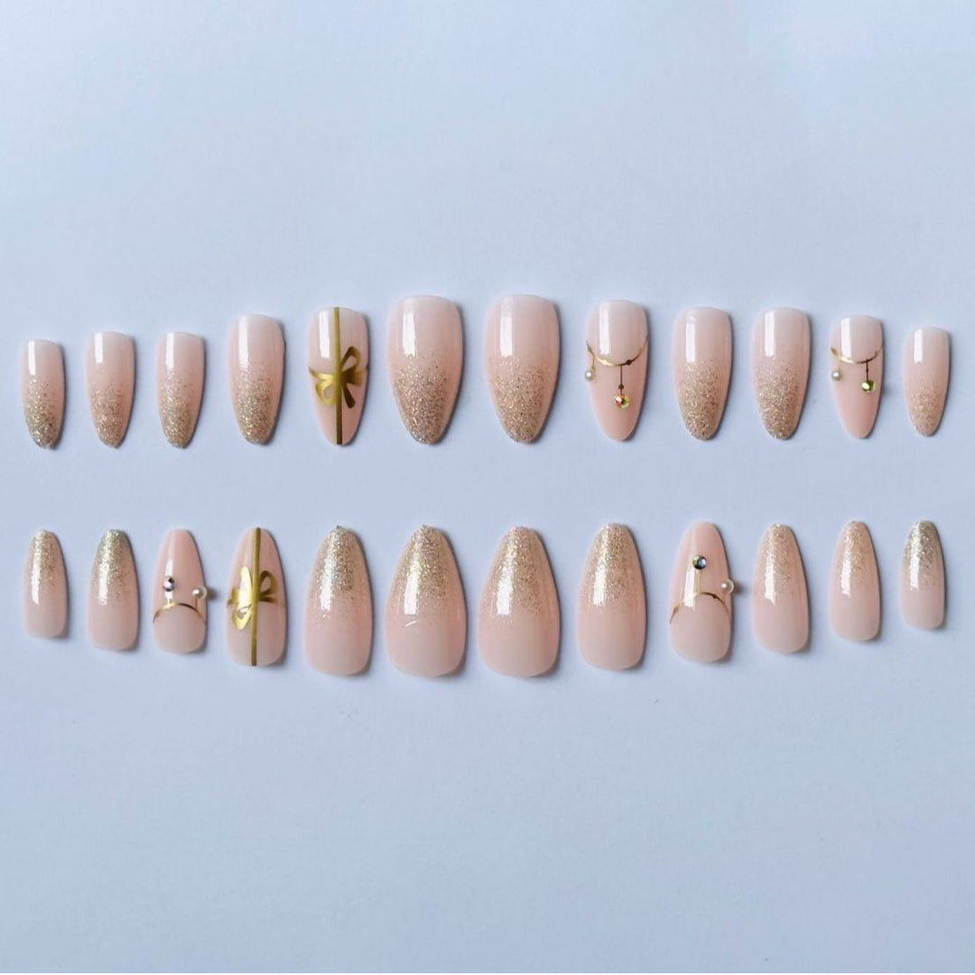 Nail Art Design Kit with Pearls and Glitter