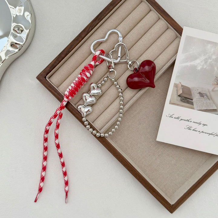 Elegant Heart Charm Keychain Kalsten