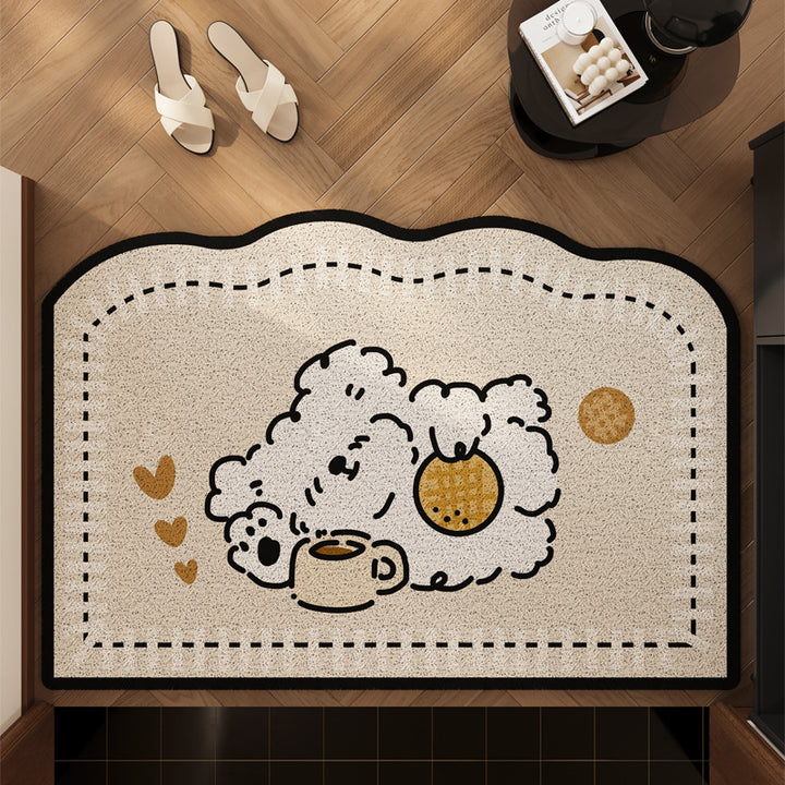 Playful Sheep-Themed Comfort Mat