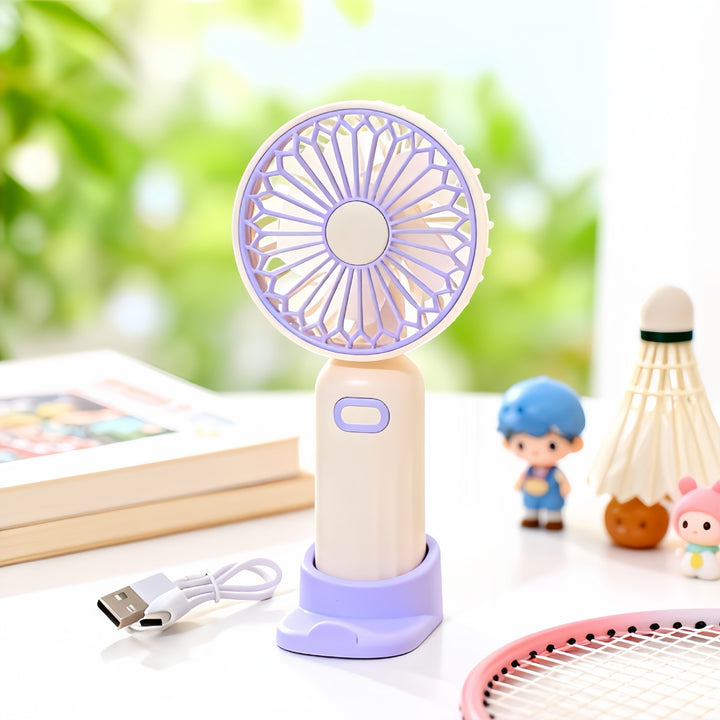 Ladies portable mini fan with adjustable head Kalsten