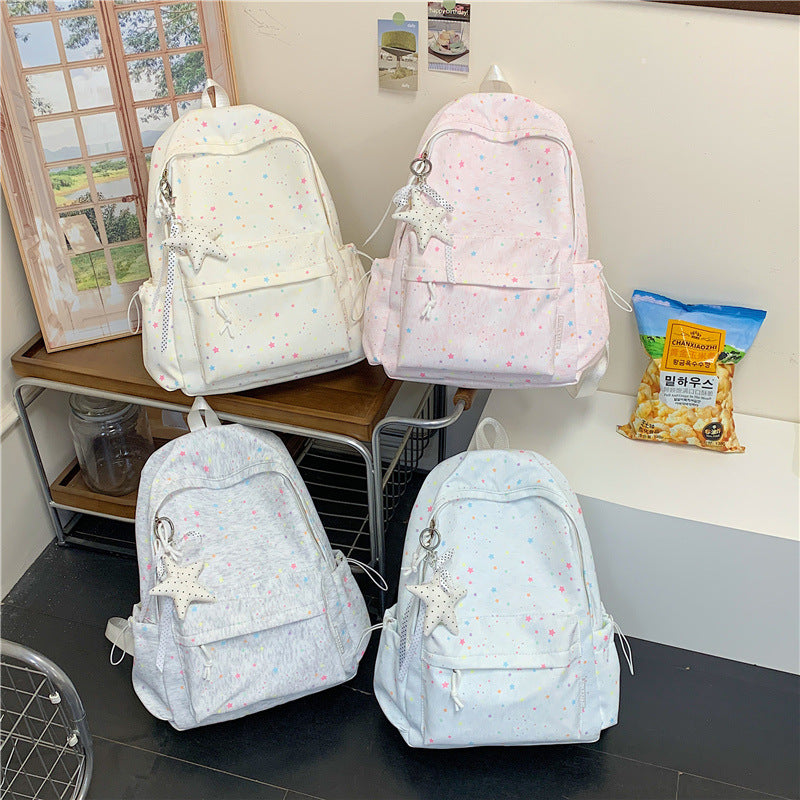 Star-Embellished School Backpack Kalsten