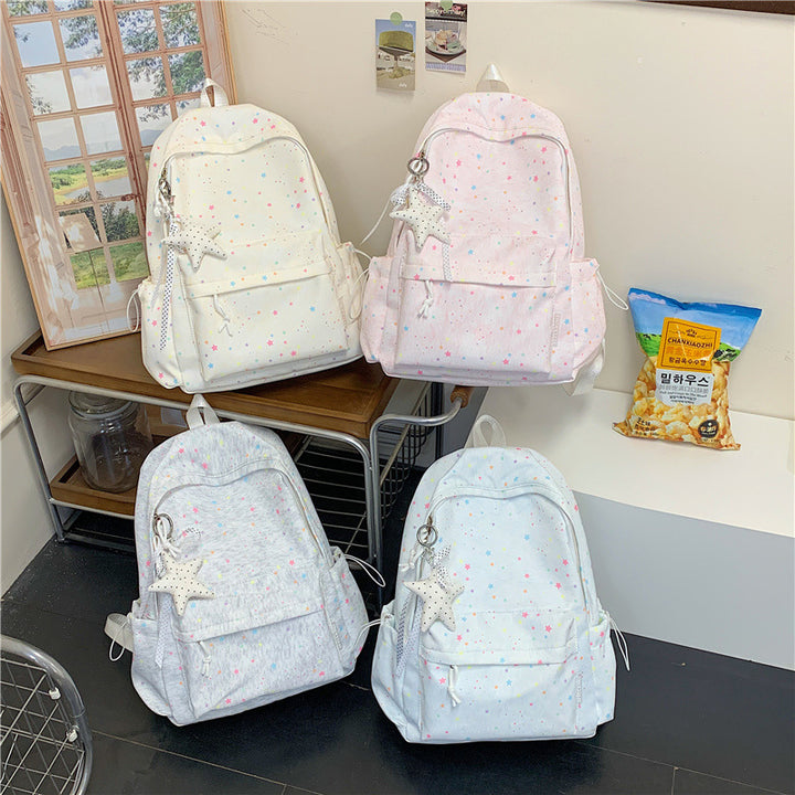 Star-Embellished School Backpack Kalsten