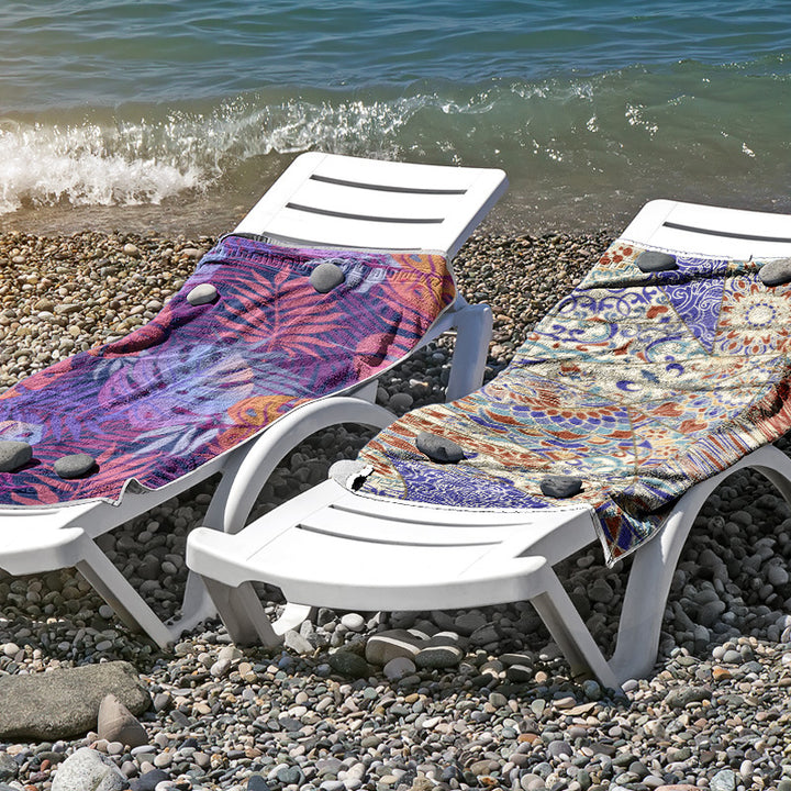 Beach towel made of skin-friendly microfiber with a creative pattern mix Kalsten