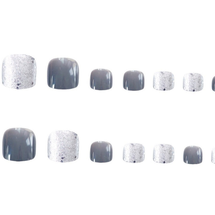 Glittery Press-On Toenails Kalsten 1790727456