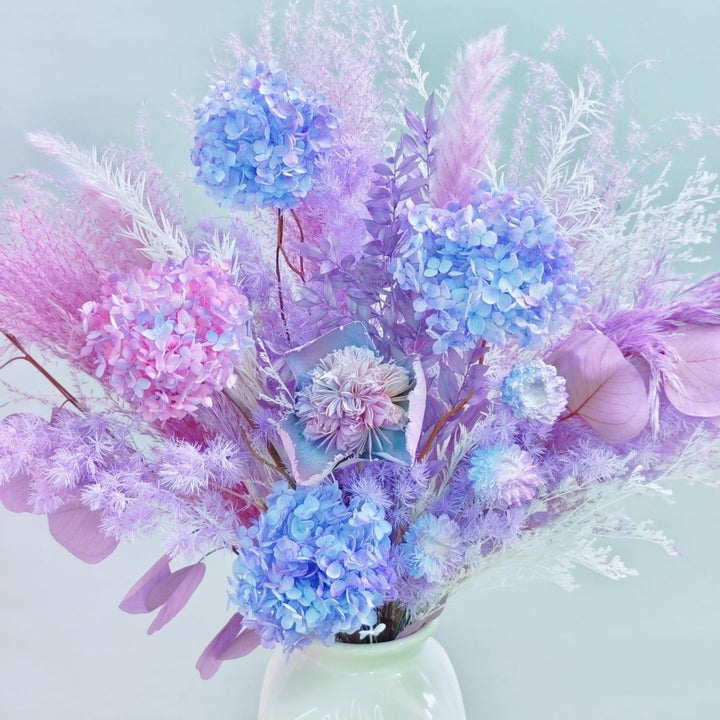 Vibrant Artificial Floral Bouquet with Decorative Accents