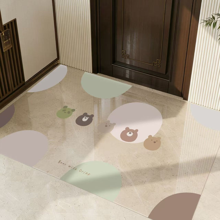 Playful Dinosaur-Themed Area Mat