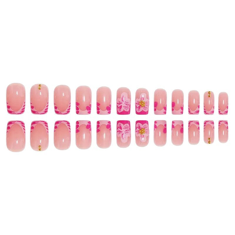 Floral-Inspired Acrylic Nail Enhancements Kalsten