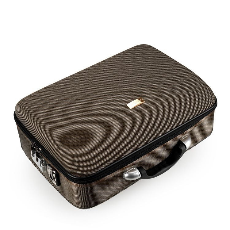 Hard-shell suitcase with elegant exterior finish and integrated safety lock Kalsten
