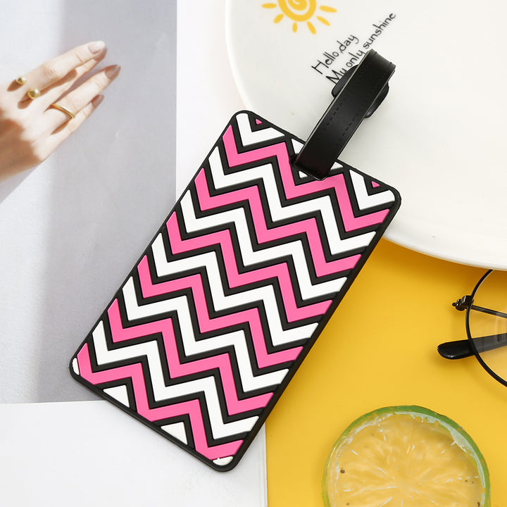 Unisex Chevron Patterned Luggage Tag Kalsten