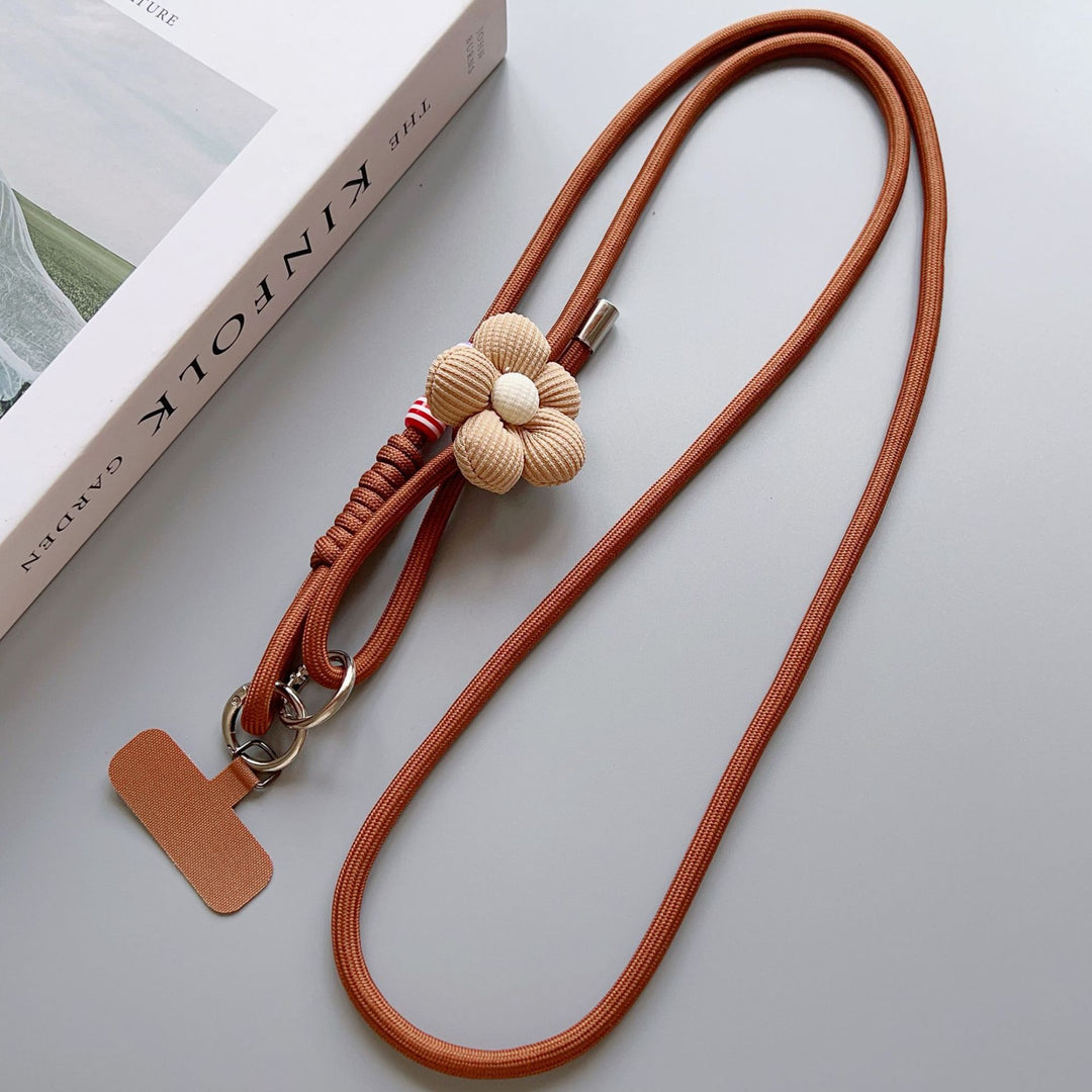 Decorative Flower Charm Phone Lanyard Kalsten