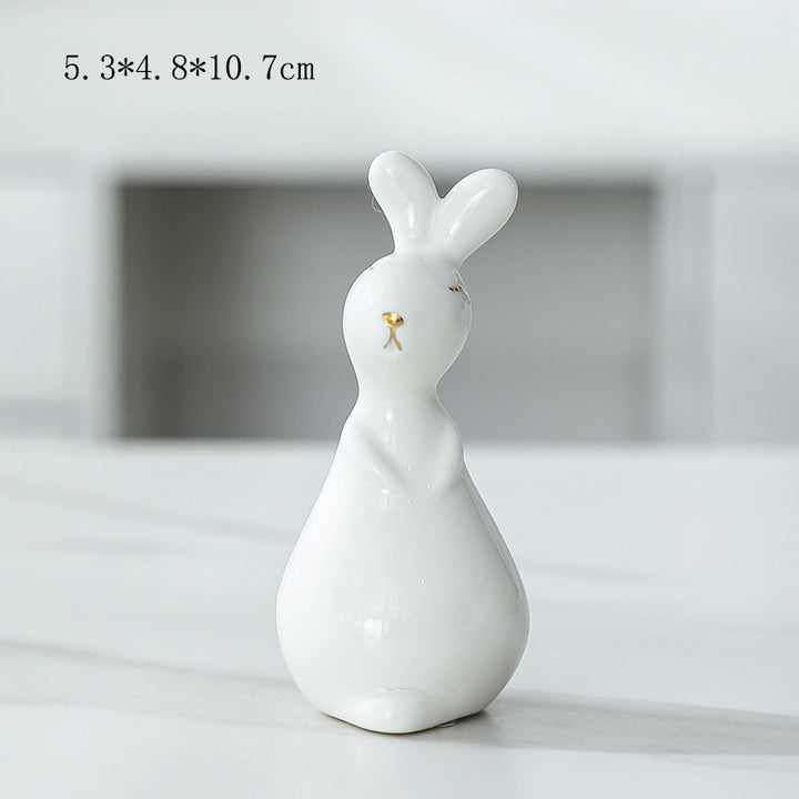 Ceramic Bunny Figurine Kalsten