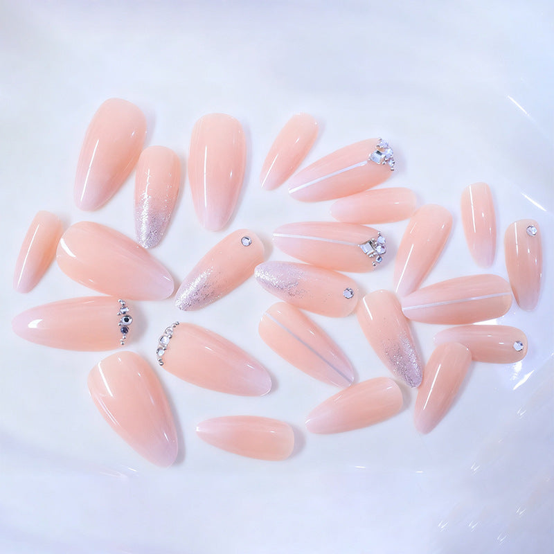 Glamorous Rhinestone-Embellished Nail Art Extensions Kalsten