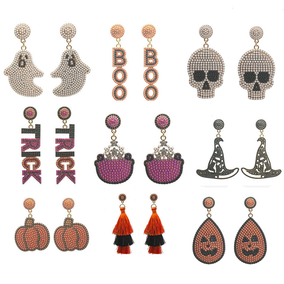 Artistic Skull-Inspired Drop Earrings Kalsten