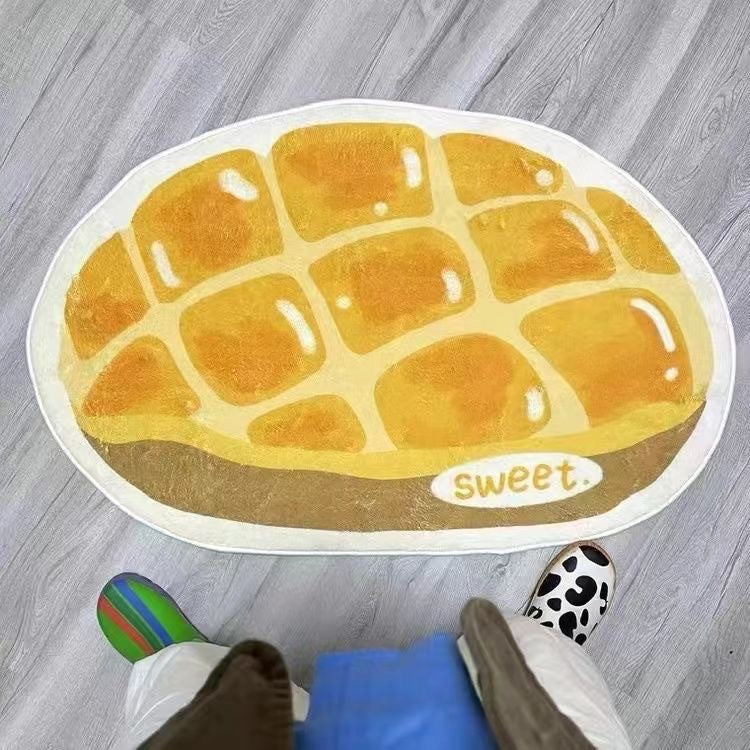 Playful Hamburger-Shaped Mat