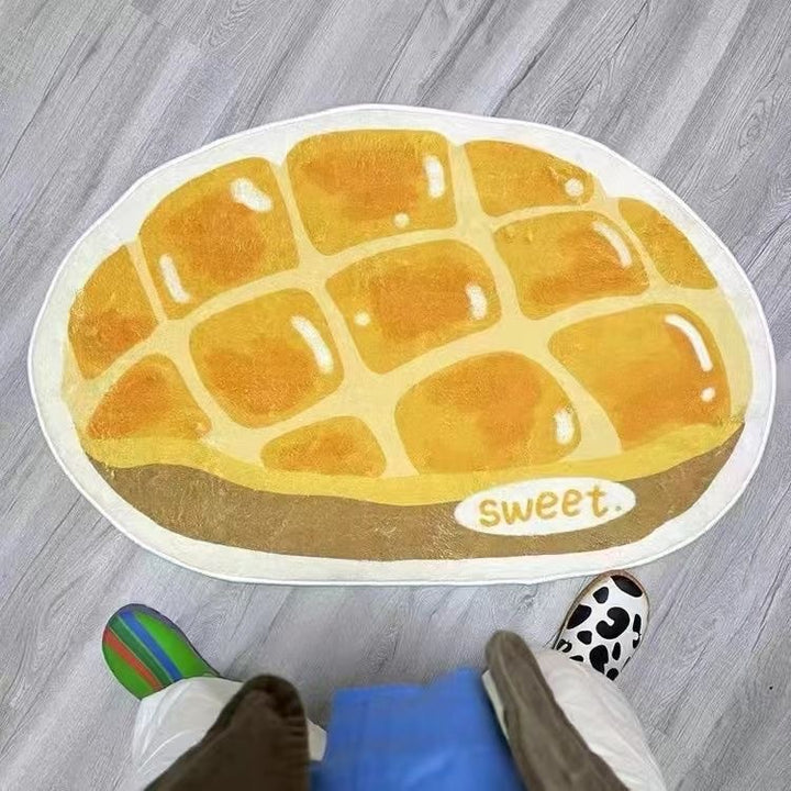 Playful Hamburger-Shaped Mat