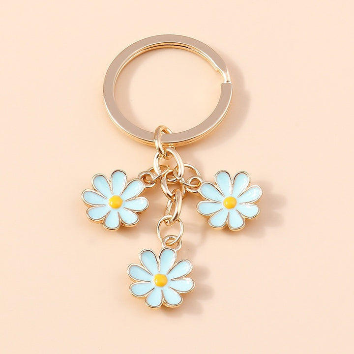 Keychain with Three Playful Daisies Kalsten