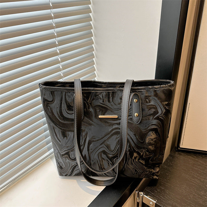 Stylish Marble Pattern Tote Bag Kalsten