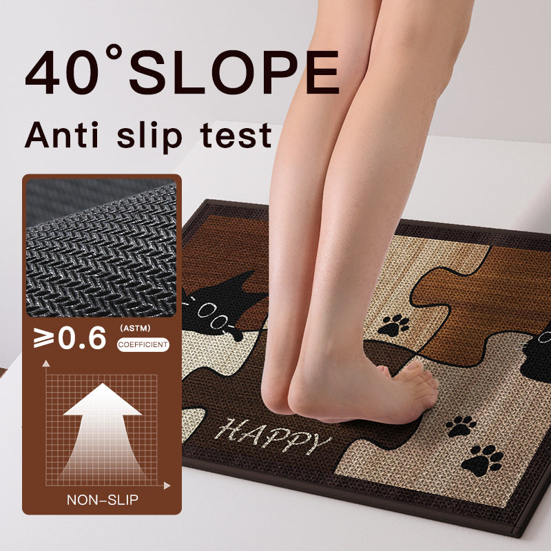 Decorative Puzzle Cat Doormat