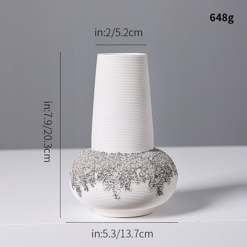 Decorative Textured Ceramic Vase Kalsten