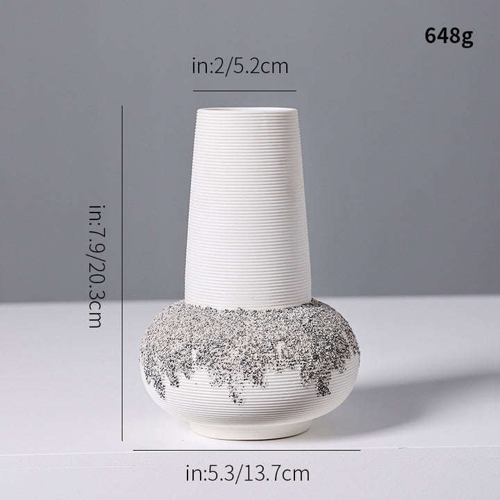 Decorative Textured Ceramic Vase Kalsten