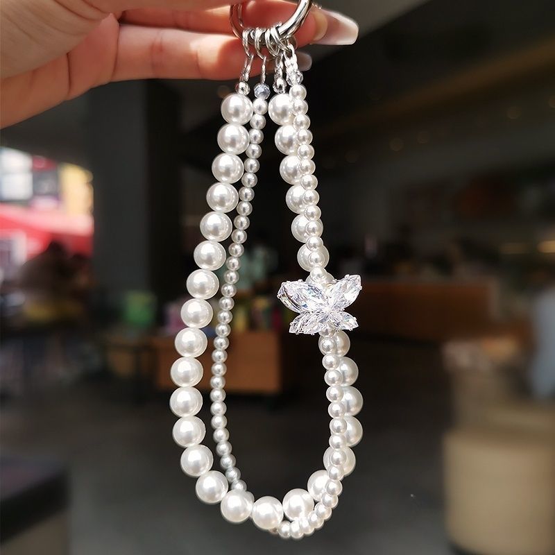 Elegant Pearl Pendant Keychain Kalsten