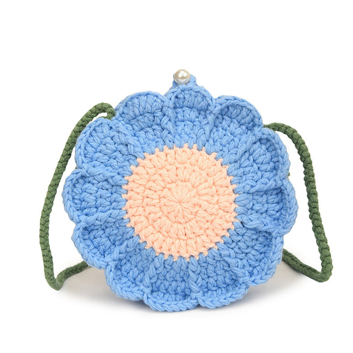 Floral Crochet Crossbody Bag