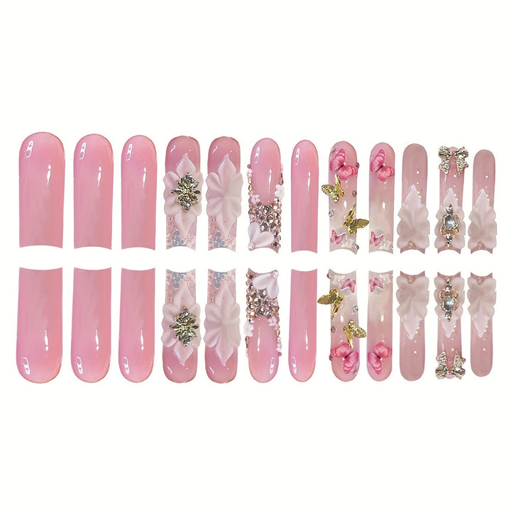 Artistic 3D Butterfly Nail Extensions Kalsten