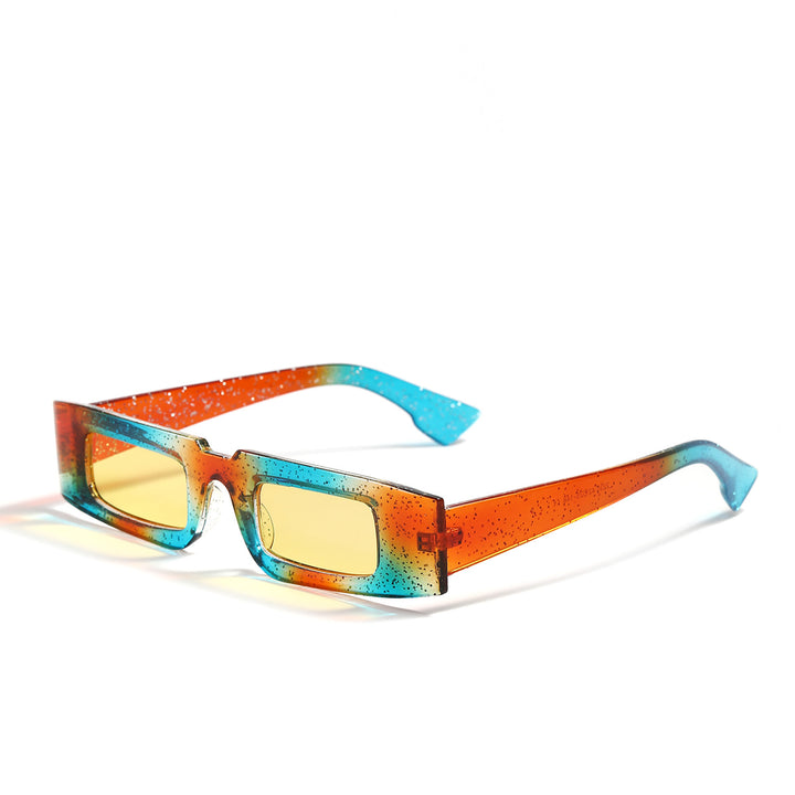 Women's fashionable geometric sunglasses with transparent frame and polarized lenses Kalsten