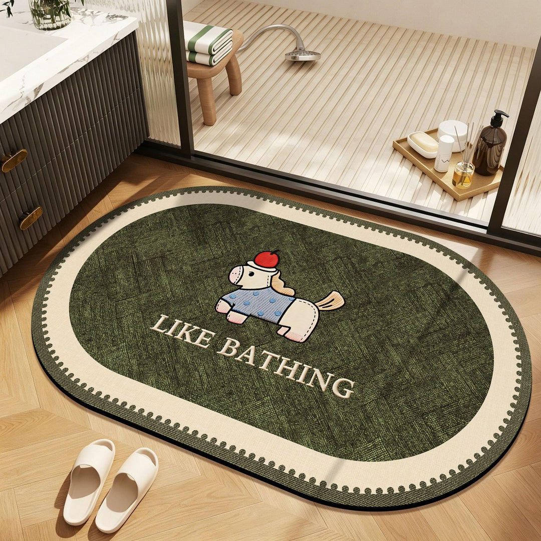 Playful Zoo-Themed Bathroom Mat Kalsten