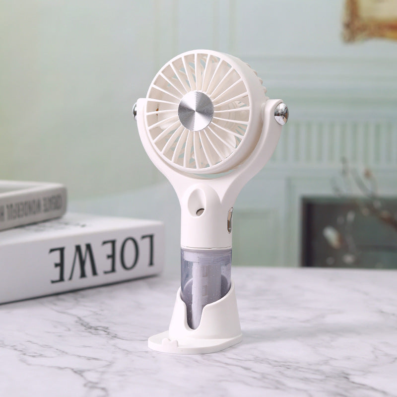 Unisex Portable Fog Fan with USB Charging Function and Flexible Tilt Mechanism Kalsten