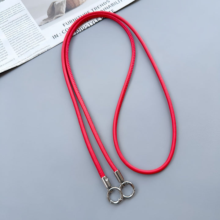 Premium Double-Ring Leather Lanyard Kalsten
