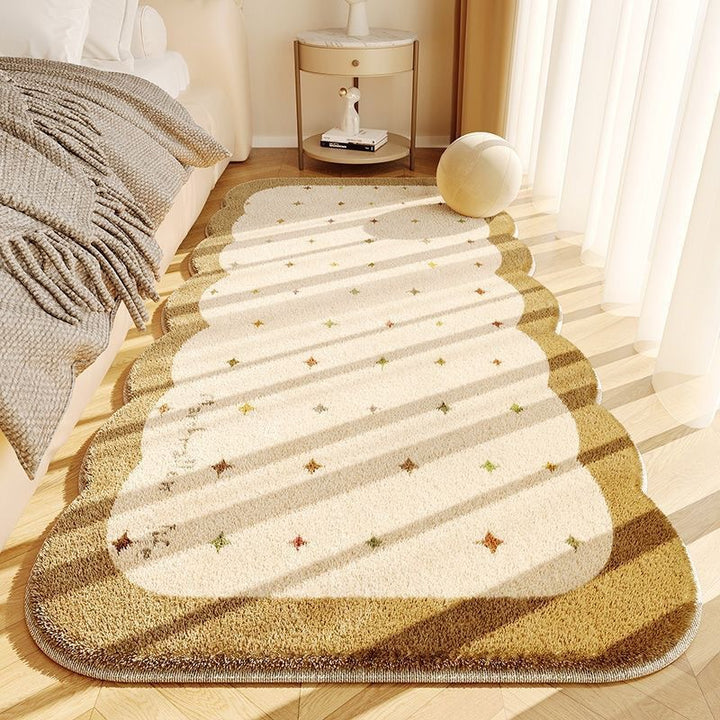 Plush Scalloped Decorative Area Rug Kalsten