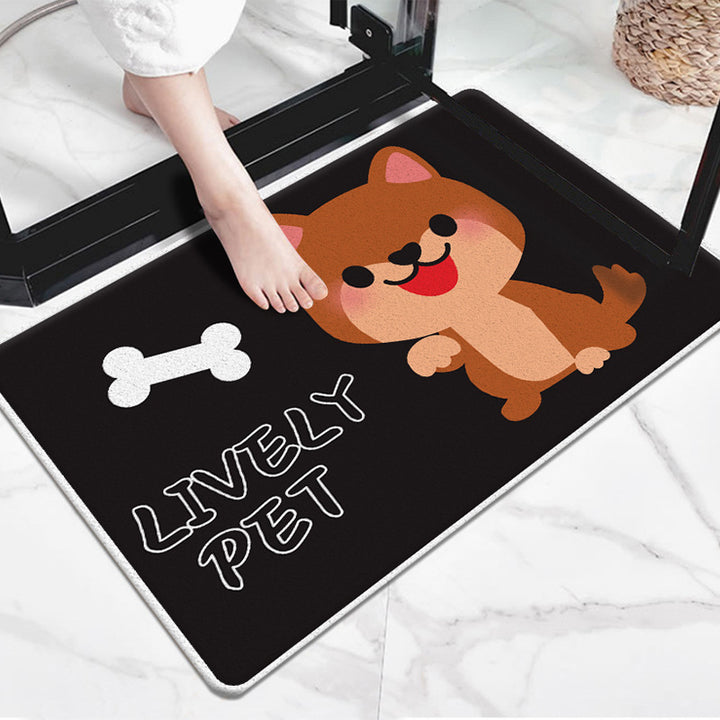 Cute Cartoon Dog-Themed Doormat Kalsten