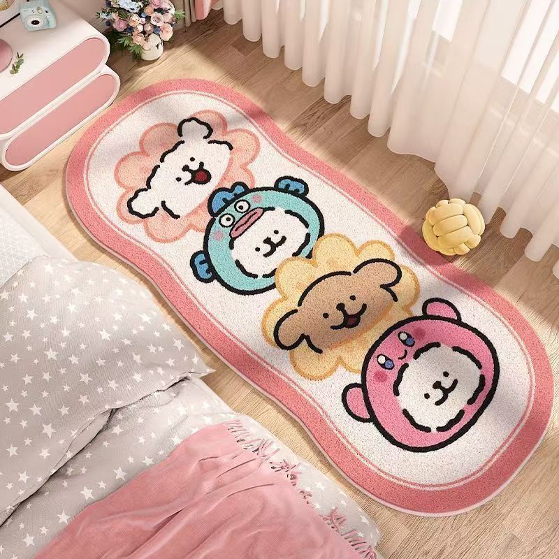 Cartoon Dog-Shaped Decorative Area Rug for Home