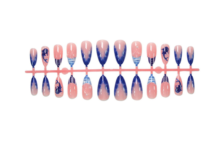 Nail art set with maritime motifs and modern designs Kalsten