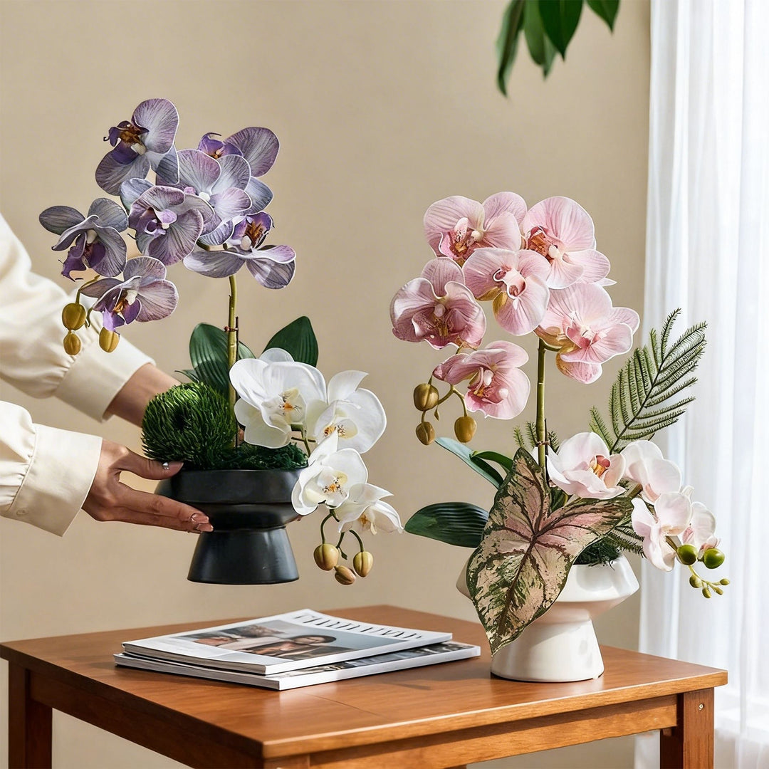 Lifelike Orchid Floral Arrangement
