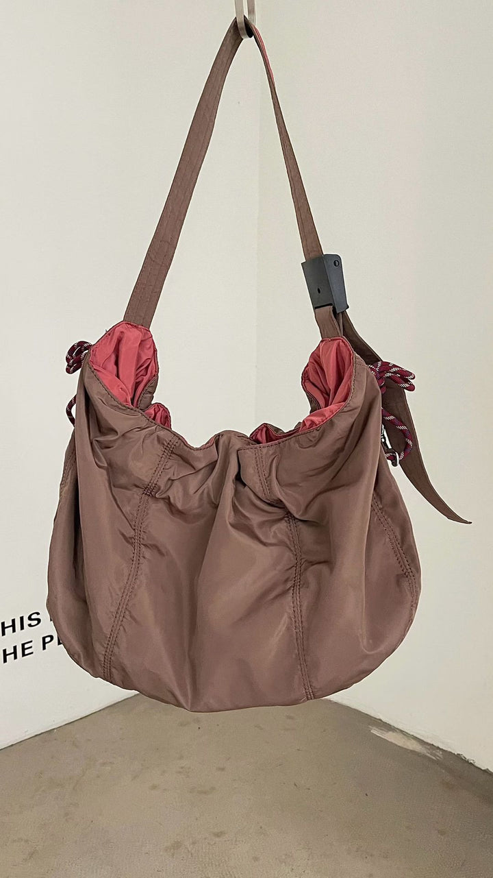 Functional Drawstring Shoulder Bag