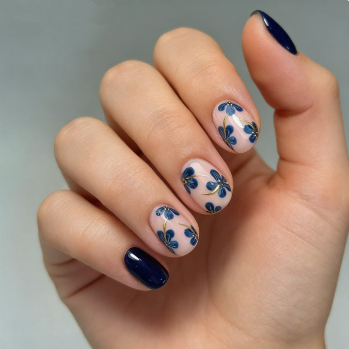 Decorative Floral Nail Art Enhancements