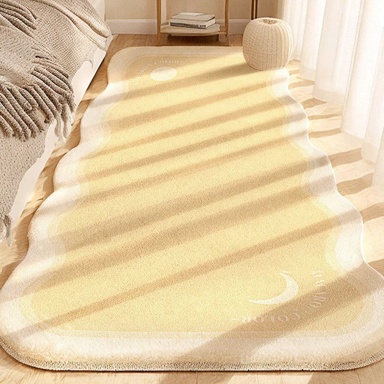 Artistic Wavy Edge Area Rug for Home Decor
