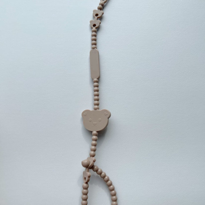 Multi-Purpose Beaded Safety Cord with Teddy Snap and Quick-Release Clip
