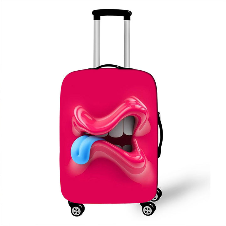 Unisex Hard-shell suitcase with funny cartoon face Kalsten